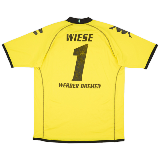 2008-09 Werder Bremen GK Shirt Wiese #1 - 5/10 - (XXL)