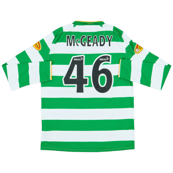 2008-10 Celtic Home L/S Shirt McGeady #46 - 8/10 - (M)