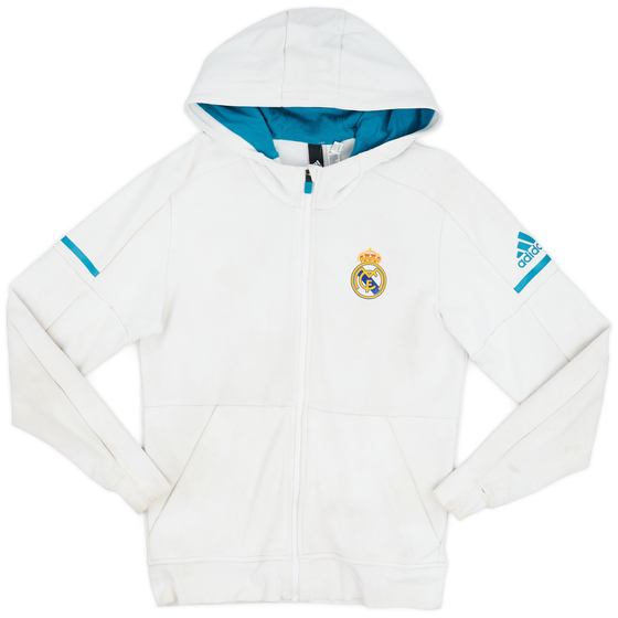 2017-18 Real Madrid adidas Hooded Sweat Top - 5/10 - (S)