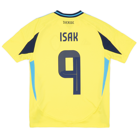2024-25 Sweden Home Shirt Isak #9 (Youths)