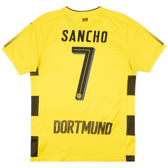 2017-18 Borussia Dortmund Home Shirt Sancho #7 - 6/10 - (M)