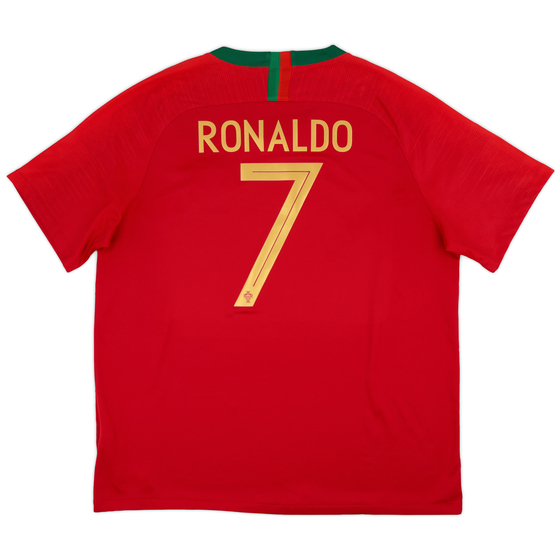 2018-19 Portugal Home Shirt Ronaldo #7 - 10/10 - (XXL)