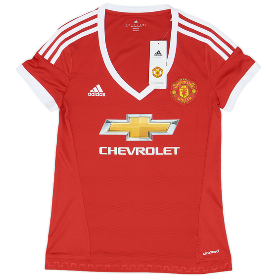 2015-16 Manchester United Home Shirt (Women's S)