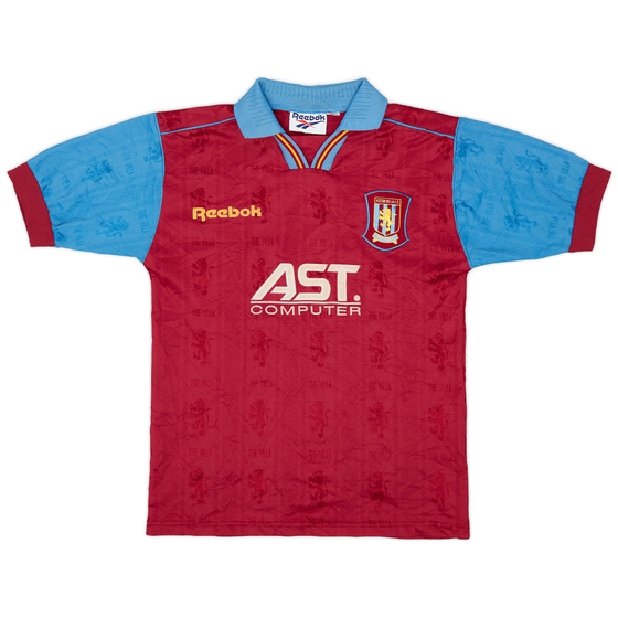 1995-97 Aston Villa Home Shirt - 8/10 - (Y)