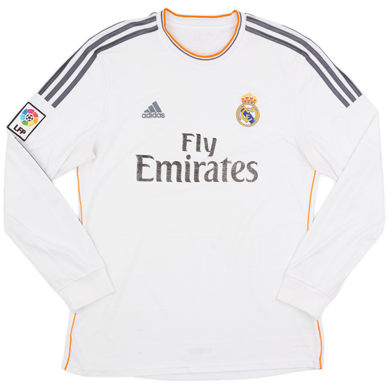 2013-14 Real Madrid Home L/S Shirt - 5/10 - (L)