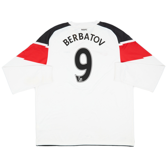 2010-12 Manchester United Away L/S Shirt Berbatov #9 - 7/10 - (XXL)