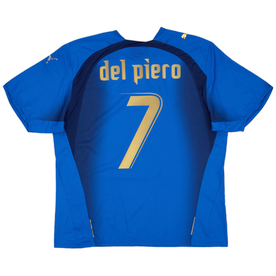 2006 Italy Home Shirt Del Piero #7 - 6/10 - (XL)