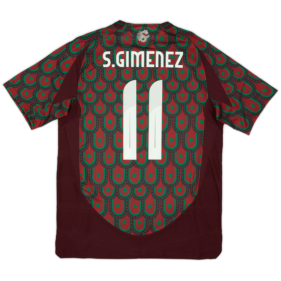 2024-25 Mexico Authentic Home Shirt S.Gimenez #11