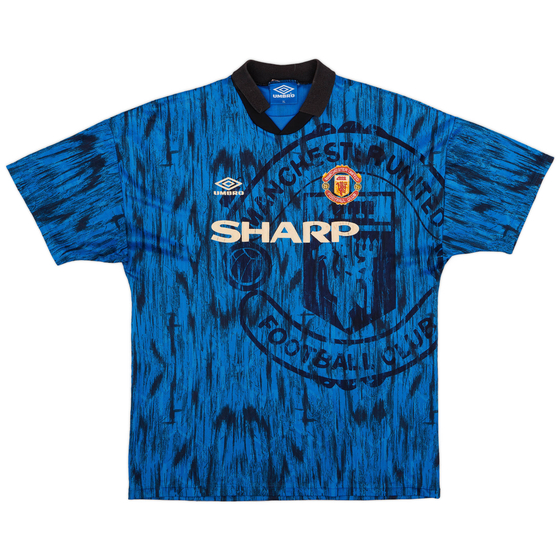 1992-93 Manchester United Away Shirt - 6/10 - (XL)