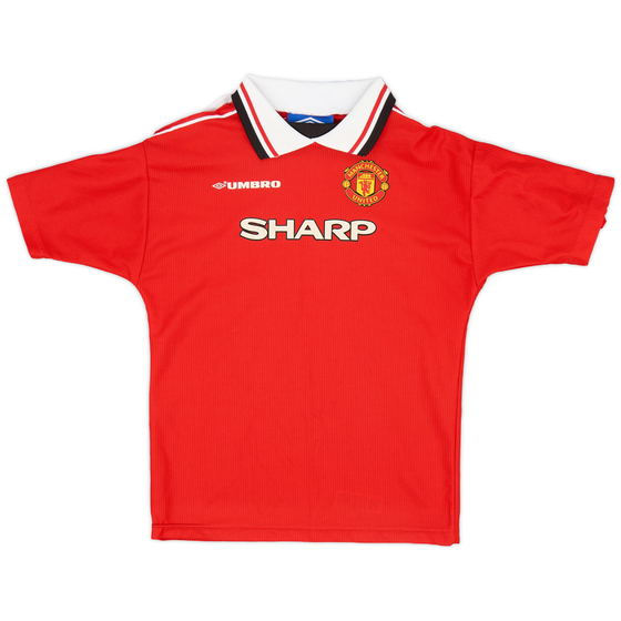 1998-00 Manchester United Home Shirt - 7/10 - (6-7 Years)