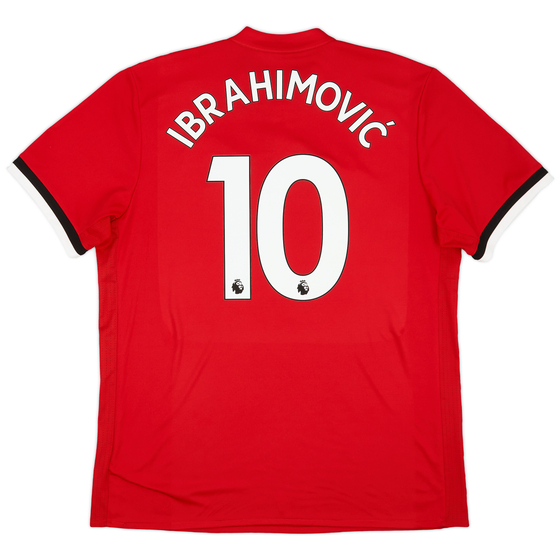 2017-18 Manchester United Home Shirt Ibrahimović #9 - 8/10 - (XL)