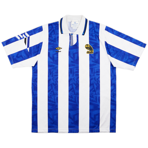 1991-93 Sheffield Wednesday Home Shirt #75 - 9/10 - (L)