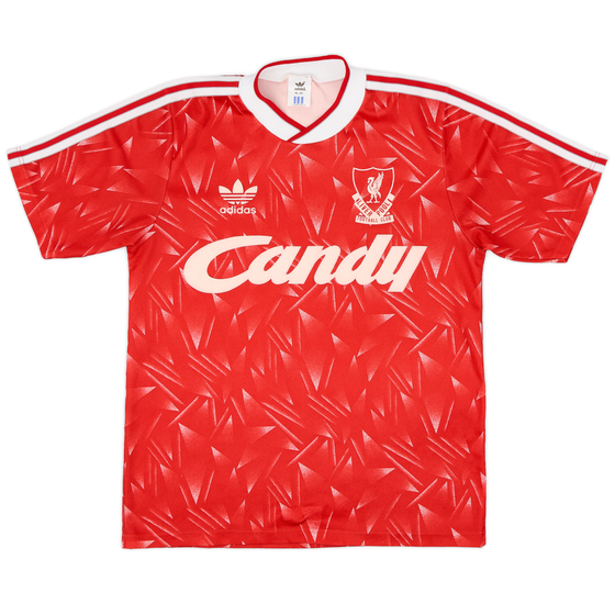 1989-91 Liverpool Home Shirt - 7/10 - (S)