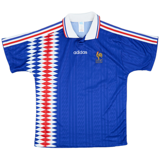 1994-96 France Home Shirt - 9/10 - (L/XL)