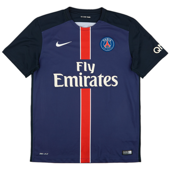 2015-16 Paris Saint-Germain Home Shirt - 6/10 - (M)