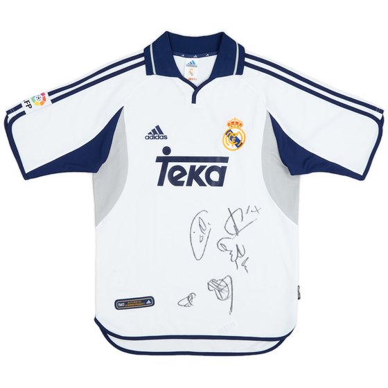 2000-01 Real Madrid 'Signed' Home Shirt - 5/10 - (S)