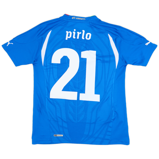 2010-12 Italy Home Shirt Pirlo #21 - 9/10 - (XL.Boys)