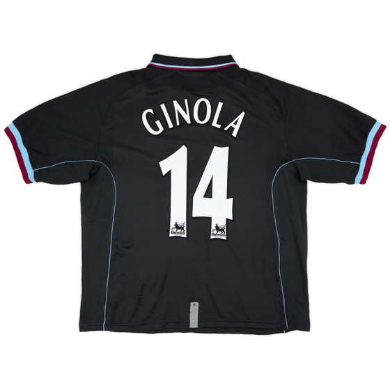2000-01 Aston Villa Away Shirt Ginola #14 - 9/10 - (L)