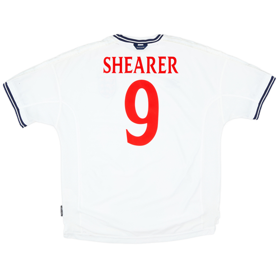 1999-01 England Home Shirt Shearer #9 - 6/10 - (XXL)