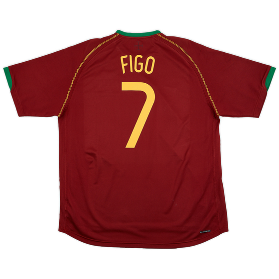2006-08 Portugal Home Shirt Figo #7 - 9/10 - (XL)