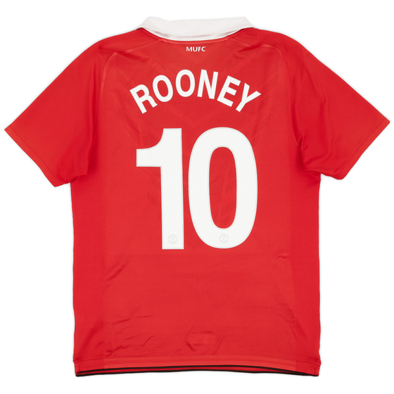 2010-11 Manchester United Home Shirt Rooney #10 - 7/10 - (M)