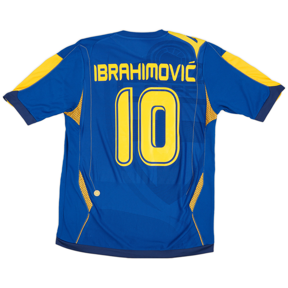 2006-08 Sweden Away Shirt Ibrahimović #10 - 8/10 - (S)