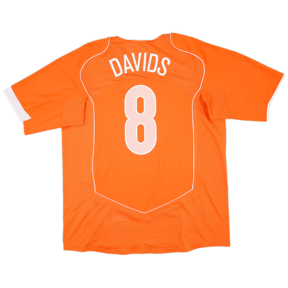 2004-06 Netherlands Home Shirt Davids #8 - 9/10 - (XL)