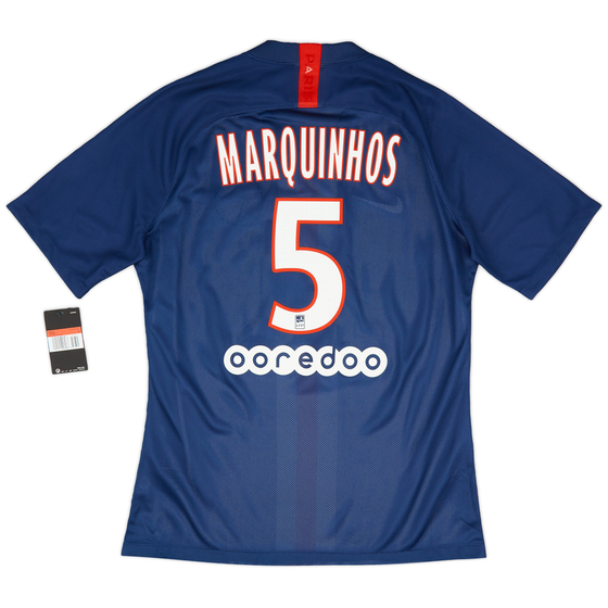 2019-20 Paris Saint-Germain Player Issue Home Shirt Marquinhos #5 (L)
