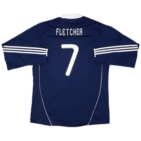 2010-11 Scotland Home L/S Shirt Fletcher #7 - 9/10 - (XXL)