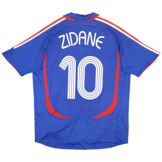 2006-07 France Home Shirt Zidane #10 - 9/10 - (L)