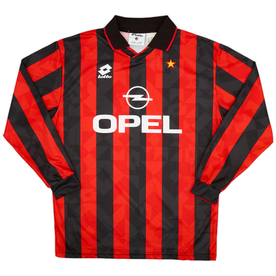 1993-94 AC Milan Home L/S Shirt - 9/10 - (XL)