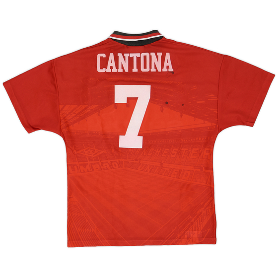 1994-96 Manchester United Home Shirt Cantona #7 - 6/10 - (Y)