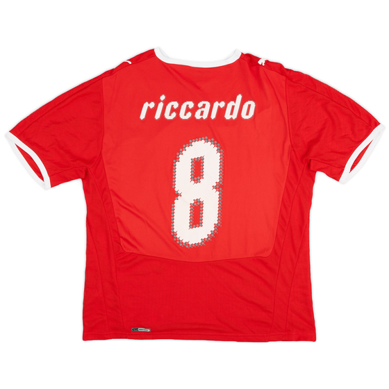 2008-10 Switzerland Home Shirt Ricardo #8 - 9/10 - (L)