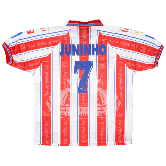 1996-97 Atletico Madrid Home Shirt Juninho #7 (XL)