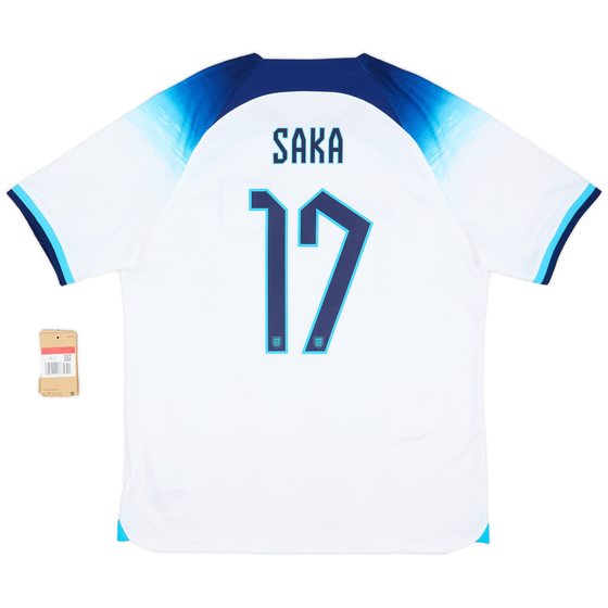 2022-23 England Home Shirt Saka #7