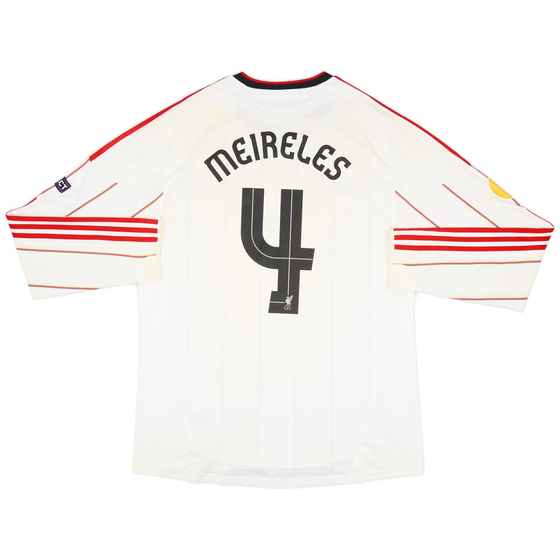 2010-11 Liverpool Away L/S Shirt Meireles #4 - 5/10 - (XL)