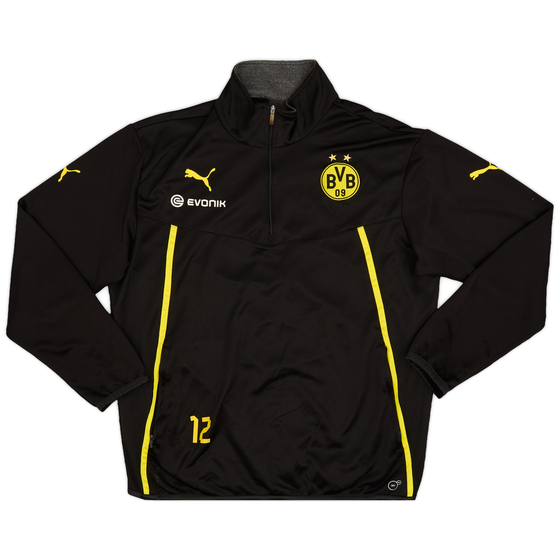 2013-14 Borussia Dortmund Player Issue Puma 1/4 Zip Track Jacket #12 - 9/10 - (XL)