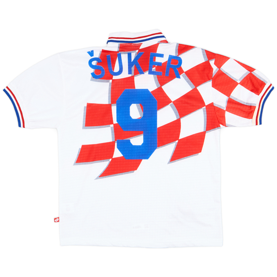 1998-01 Croatia Home Shirt Suker #9 - 7/10 - (M)