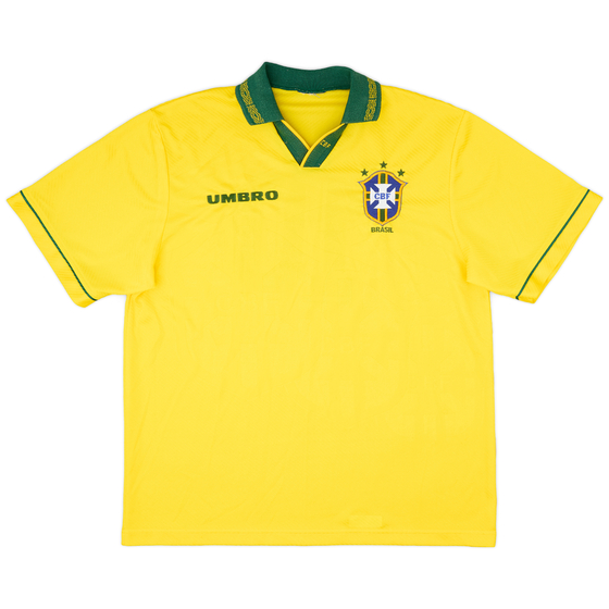 1993-94 Brazil Home Shirt #10 - 8/10 - (XL)