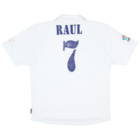 2001 Real Madrid Home Shirt Raul #7 - 5/10 - (M)