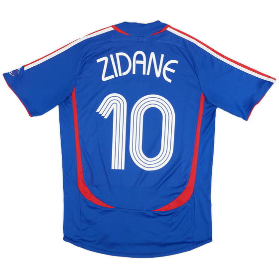 2006-07 France Home Shirt Zidane #10 - 8/10 - (M)