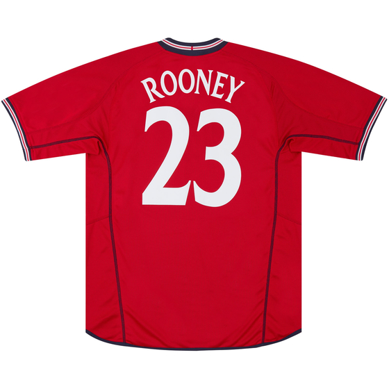 2002-04 England Away Shirt Rooney #23