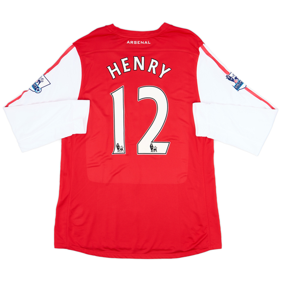 2011-12 Arsenal Player Issue Home L/S Shirt Henry #12 (XXL)