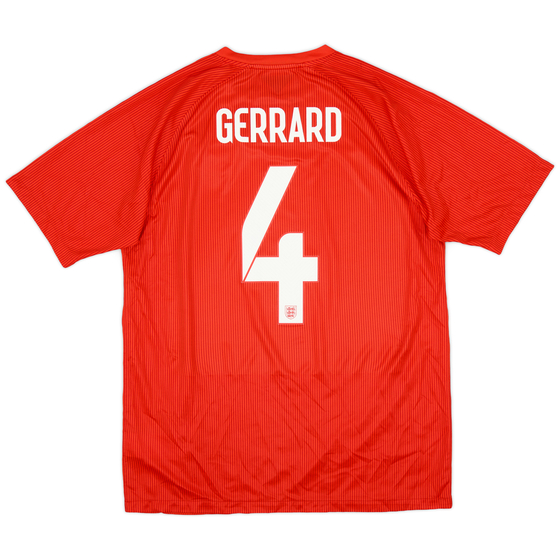 2014-15 England Away Shirt Gerrard #4 - 7/10 - (L)