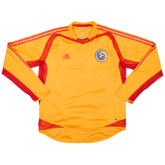 2004-05 Romania Player Issue Home L/S Shirt - 8/10 - (L)