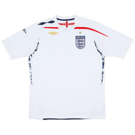 2007-09 England Home Shirt - 5/10 - (L)