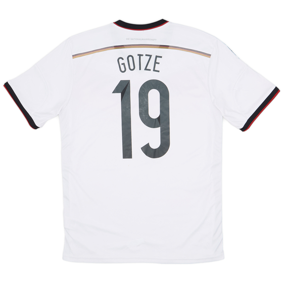 2014-15 Germany Home Shirt Gotze #19 - 5/10 - (L)