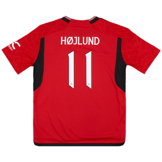 2023-24 Manchester United Home Shirt Hojlund #11  (KIDS)