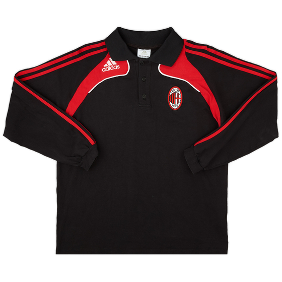 2008-09 AC Milan adidas Polo L/S Shirt - 9/10 - (M)