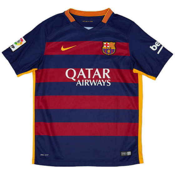 2015-16 Barcelona Home Shirt - 10/10 - (L.Boys)
